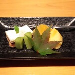 渓流荘しおり絵 - シャインマスカットのリアチーズケーキ&柿