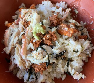 Kaburaki Baiten - ある程度食べてから全て混ぜ混ぜするとまた美味い！