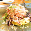 Okonomiyaki Yakisoba Fuugetsu - 風セット　２７５０円（税込）のお好み焼きのアップ【２０２０年１１月】