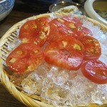 田吾作 - 地のトマトも冷やして食べると美味しい。