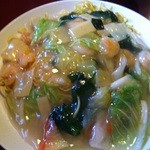 中華料理 なるたん - 海老焼きそば　スープ付