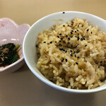 支那そば心麺 - ほたて飯 小（250円）