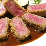 洋食 つばき - ビーフカツ(近江牛ランプ肉)