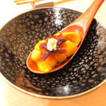 木挽町 とも樹 - ウニと奈良漬け