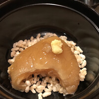 懐石料理 はし本 - スッポン出汁で炊いたフカヒレ◎餅米アラレ