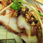 菜根譚 北海道中華 - 大きなタコと山椒ソースとの相性抜群。