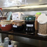 博多ラーメン なみへい - 各種調味料