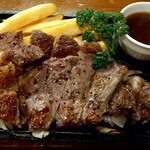Sapporo kaitakushi - R2.11:リブアイスステーキ（1100円）ちょっと写真と違いましたが、柔らかくて美味しいお肉でした♪