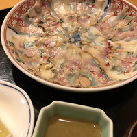 懐石料理 はし本 - アワビ薄造り