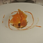 リストランテ カノフィーロ - パッションフルーツと生姜のソルベ　塩キャラメルのムース