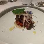 リストランテ カノフィーロ - 本鮪のロートロ　色々キノコのマリナート