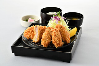 Tonkatsu Ke Waike- - カキフライと国産ロースとんかつ膳