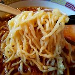 竹田の中華そば こっとん - 平打ちのちぢれ麺