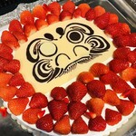 Restaurant COCON - ある日のウェディングケーキ、達磨がリクエストでした