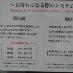 青竹手打ちラーメン 大和 - 待ちのルール