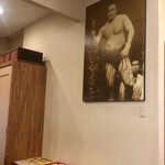 Sumou Chaya Terao - 店内に飾ってあった元寺尾関土俵入りの写真