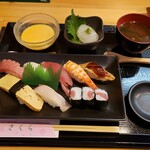 Sakura - 日替わりランチ（握り寿司）　1200円