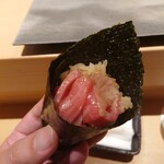 鮨 猪股 - 鮪手巻き