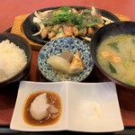 土佐海 - 四万十ポーク定食1,408円コーヒー付