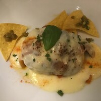 bottega 柏店 - 牛100％ハンバーグステーキ、チーズダッカルビ風(2020.11.10)