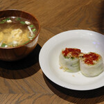 SAWAN - 生春巻、卵スープ