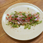 北出食堂 - カンパチのカルパッチョ