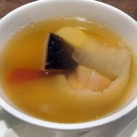 開化亭 - フカヒレと季節野菜の上湯スープ