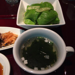 叙々苑 - サラダとスープ