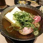 鶏飛人 - カッパすじの肉吸い豆腐鍋税抜780円