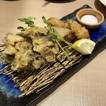 Toribyuto - 鶏とキノコの天ぷら税抜460円