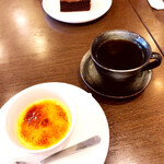 Taverna恵 - チョコケーキとレモンのクレームブリュレ