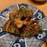 夜ノ焼魚 ちょーちょむすび - 【カキと白魚のセリかき揚げ】◎2020/10