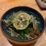 夜ノ焼魚 ちょーちょむすび - 【きのこのすだちびたし】◎2020/10