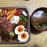 吉祥寺 三うら - 伊万里牛ステーキ重とお味噌汁