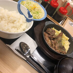 Matsuya - 牛リブロースのカットステーキ定食