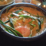 ガーデンわこう - ｸﾘｰﾐｰ豆腐と海鮮たっぷり旨辛ｽｰﾌﾟ