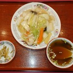 中国料理 雪梅 - 海老あんかけ御飯