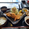 Katsusen - さつまいも三元豚ロースカツ海老定食　1180円