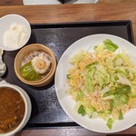 Benitora Gyouzabou - 蟹レタス炒飯ふかひれスープセット