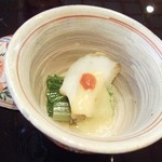 Zuien Tei - 京都産シロナと蒸し鮑の白味噌ドレッシング