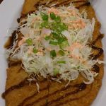 銀座ライオン - たっぷりキャベツの大判わらじ紙カツ