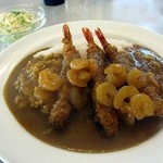 カレーショップキング - えび＆えび煮込みカレー800円