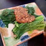 食事処米米 - ほうれん草のおひたし