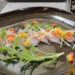 トリワイン ＰＩＫＯＳＨＨＨＵ - 金目鯛のカルパッチョ