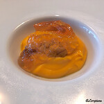 ル ムロン デ オワゾ - Mousse aux carottes rouge,oursins et consommé en gelée