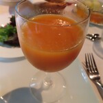 オーベルジュ・オー・ミラドー - 朝食の野菜ジュース