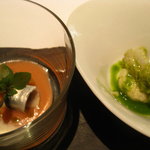 カセント - 鰯のトマトソースと太刀魚のﾓﾎｿｰｽ