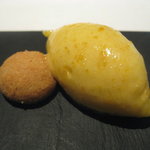 カセント - 金柑のジェラート・アーモンドクッキー