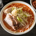 豚星。 - 辛味噌つけ麺