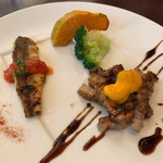 フルール ド セル - さくらポークのバルサミコソテーとカマスのソテー